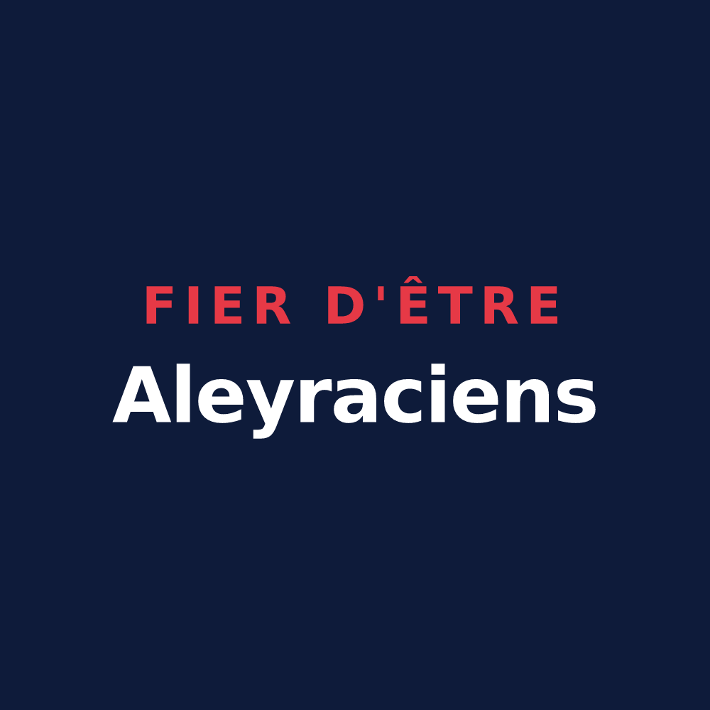 T-shirt « Fier d'être Aleyraciens » — design pour Aleyrac