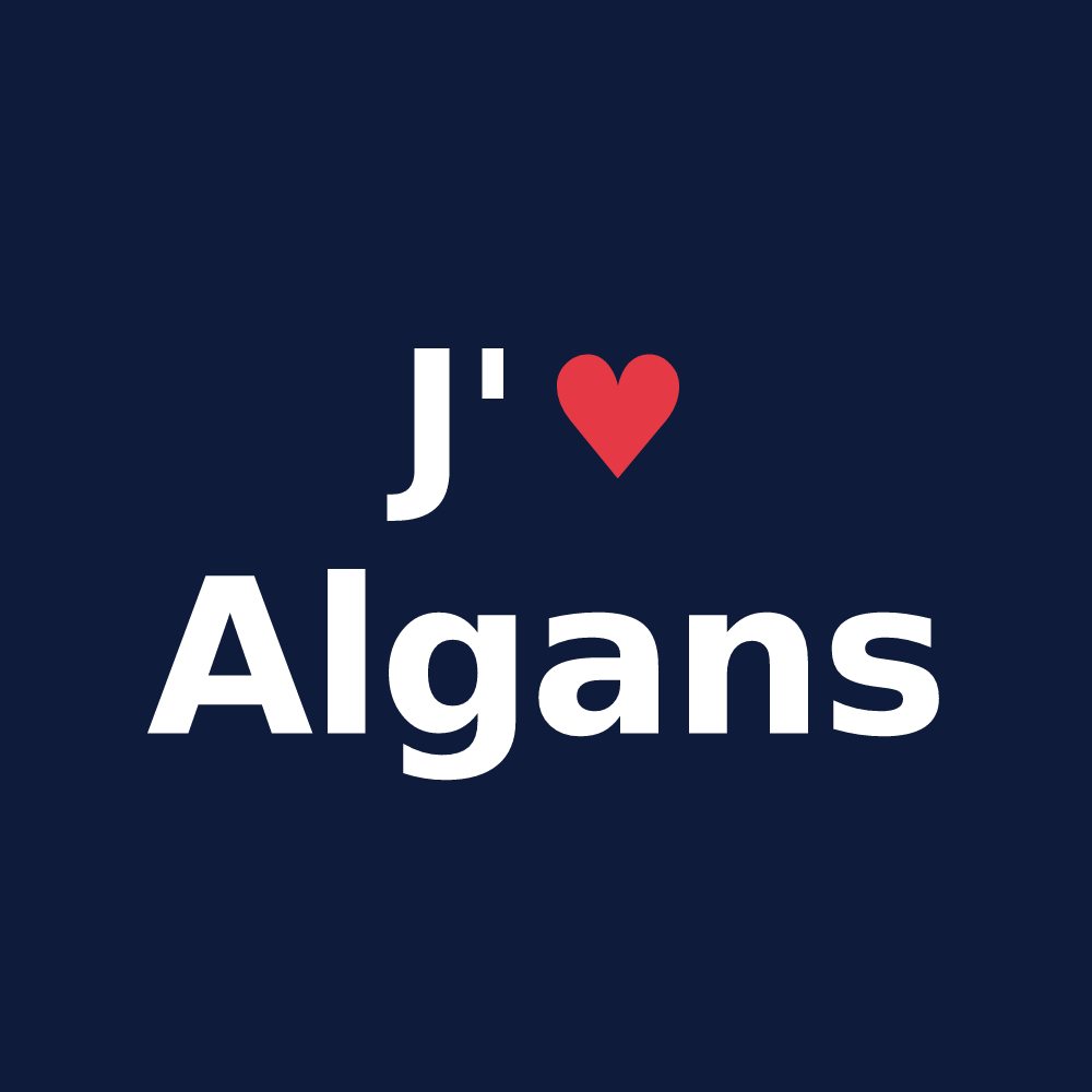 T-shirt personnalisé Algans — design J'aime Algans
