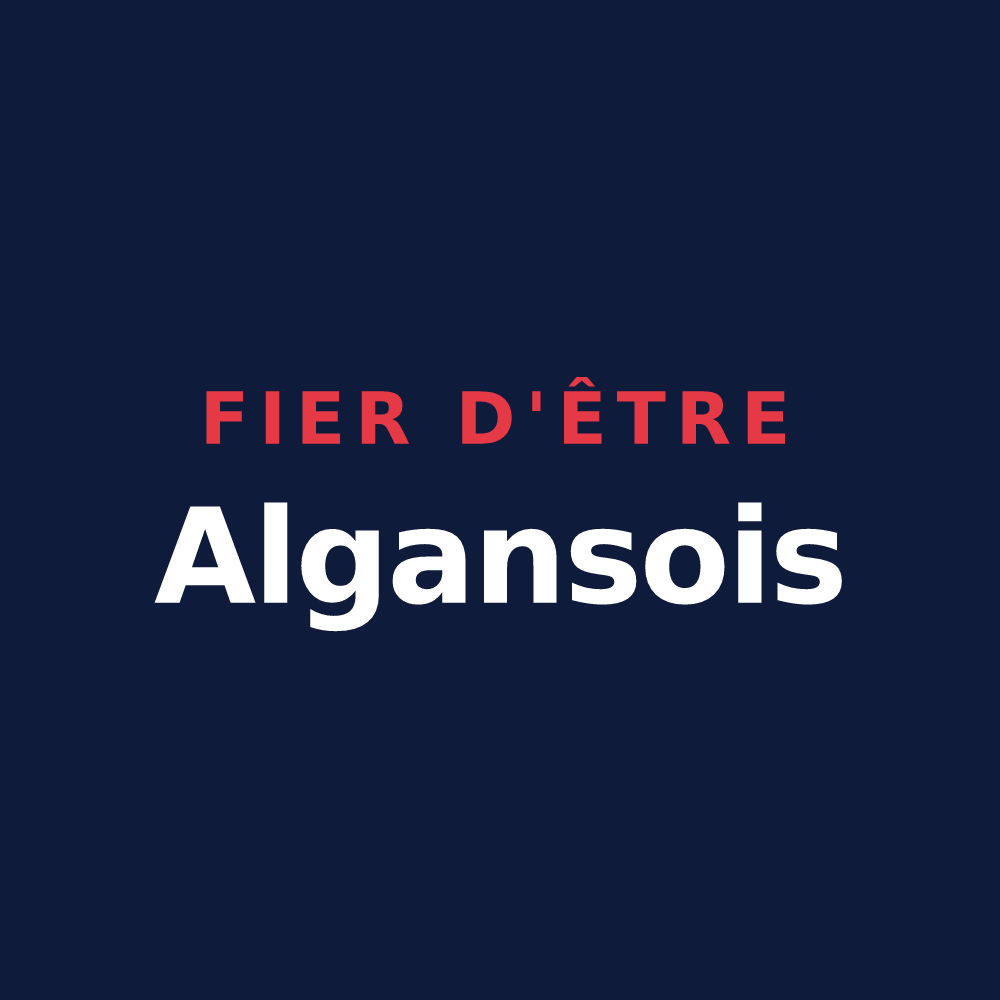 T-shirt « Fier d'être Algansois » — design pour Algans