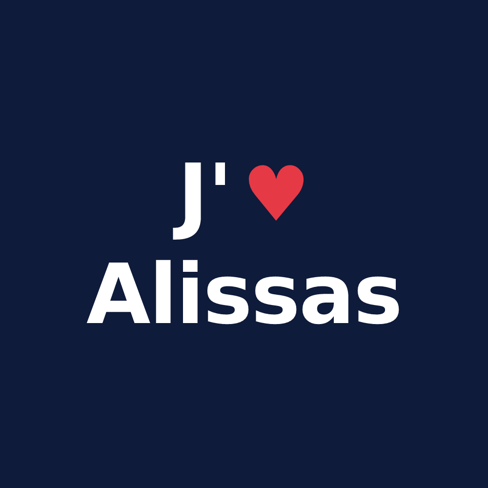 T-shirt personnalisé Alissas — design J'aime Alissas