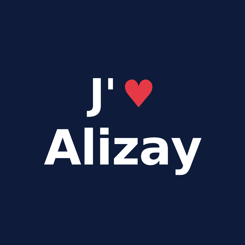 T-shirt personnalisé Alizay — design J'aime Alizay