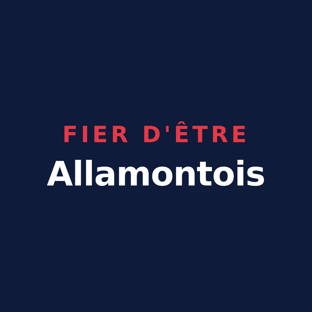 T-shirt « Fier d'être Allamontois » — design pour Allamont