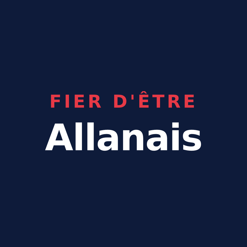 T-shirt « Fier d'être Allanais » — design pour Allan