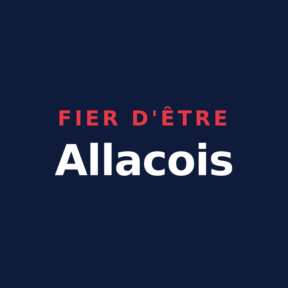 T-shirt « Fier d'être Allacois » — design pour Allas-les-Mines