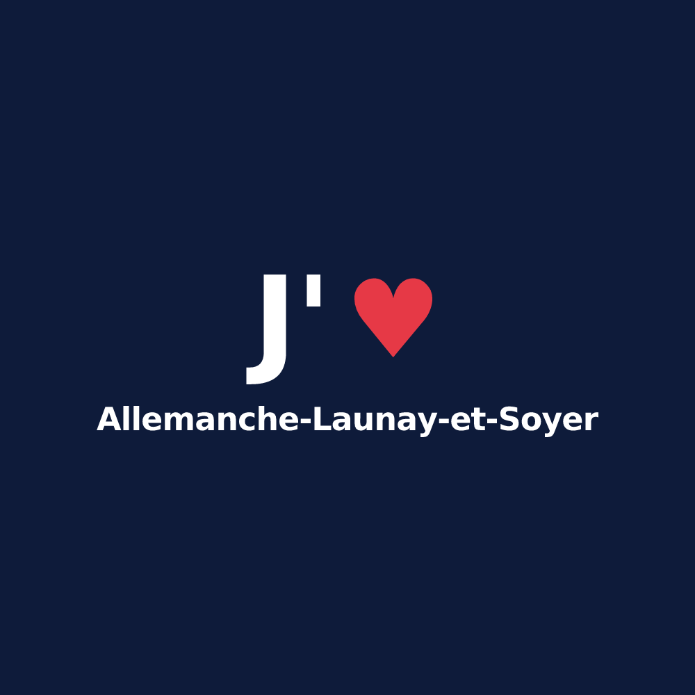 T-shirt personnalisé Allemanche-Launay-et-Soyer — design J'aime Allemanche-Launay-et-Soyer