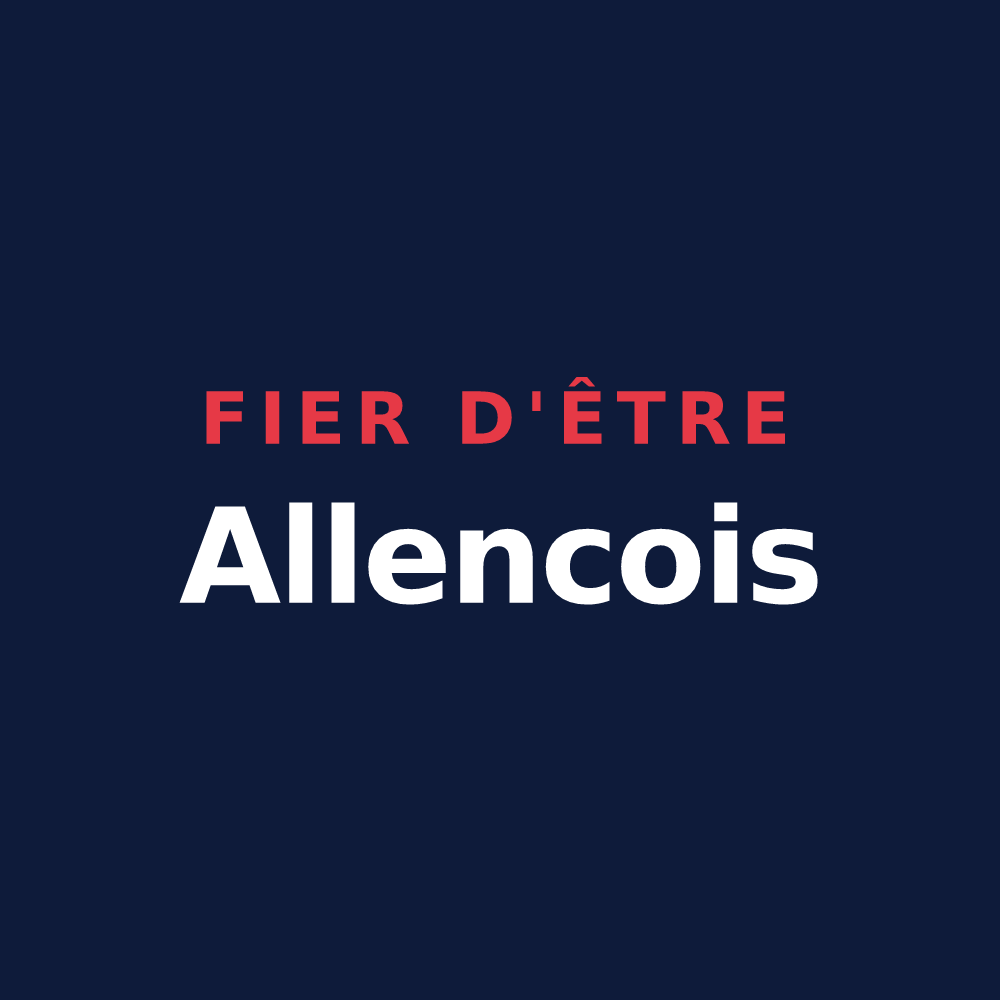 T-shirt « Fier d'être Allencois » — design pour Allenc