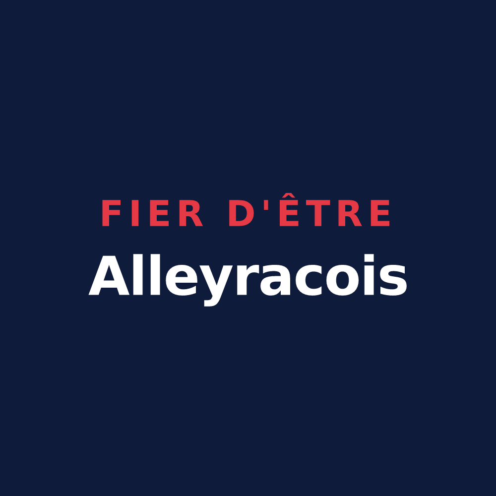 T-shirt « Fier d'être Alleyracois » — design pour Alleyrac
