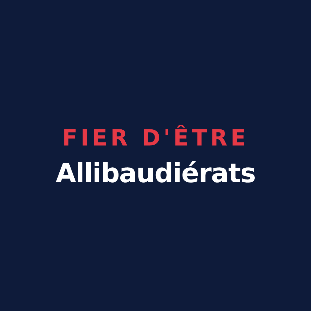 T-shirt « Fier d'être Allibaudiérats » — design pour Allibaudières