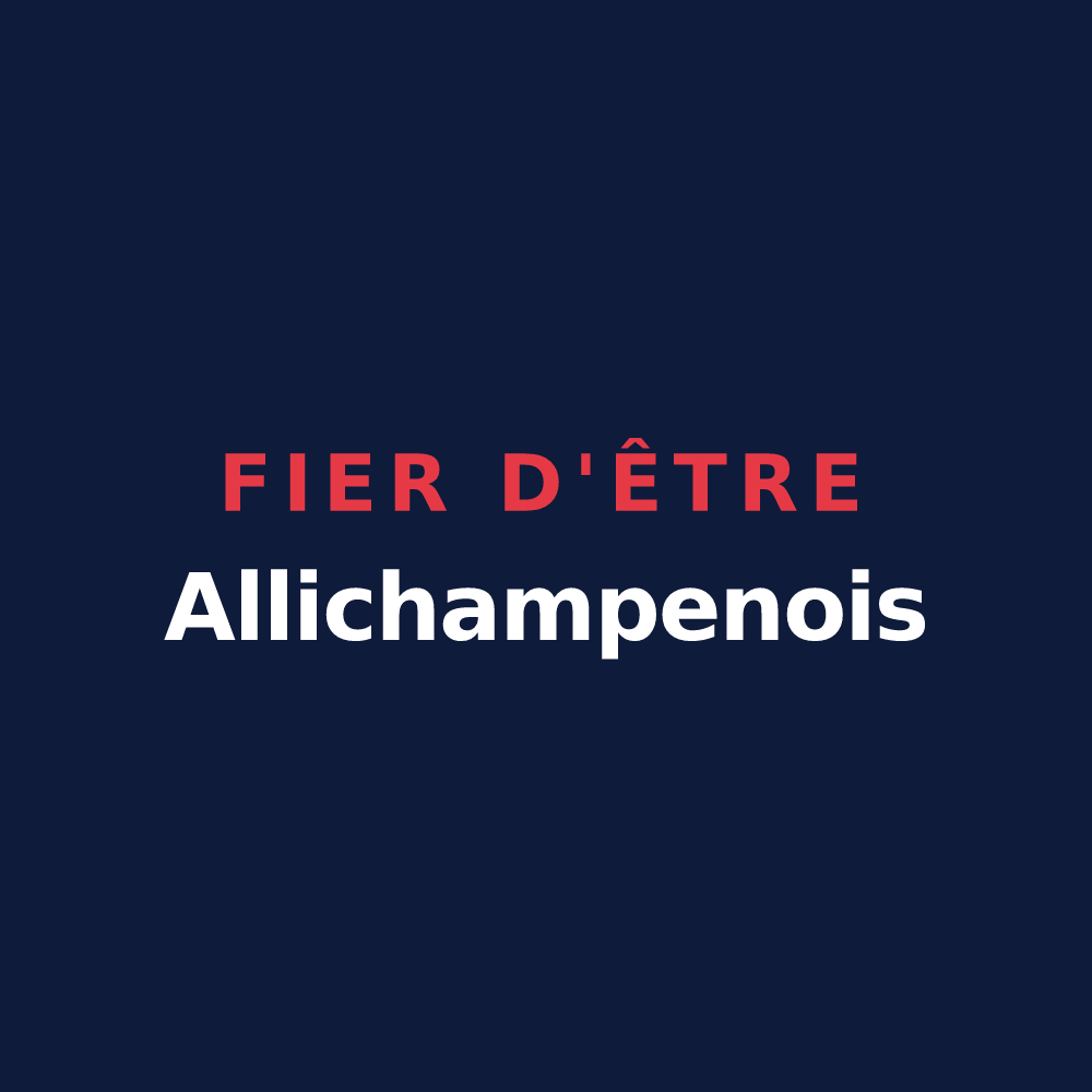 T-shirt « Fier d'être Allichampenois » — design pour Allichamps
