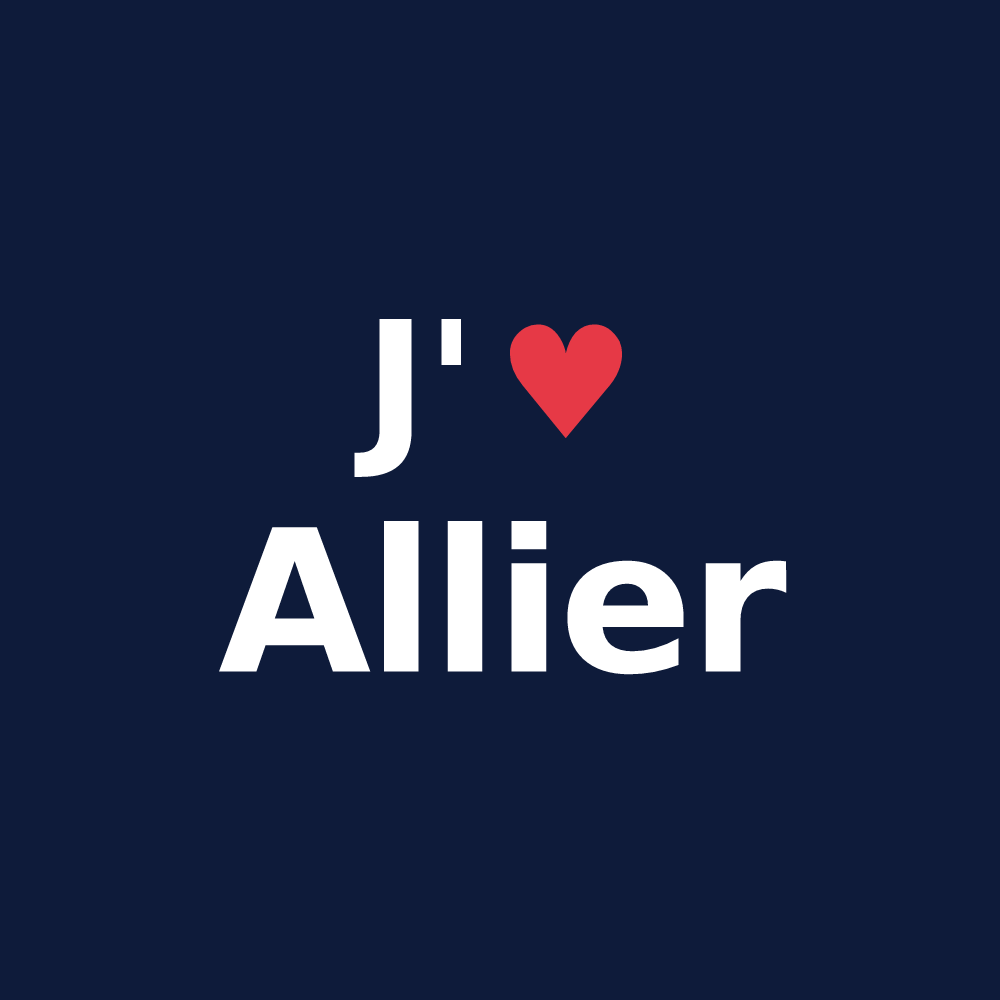 T-shirt personnalisé Allier — design J'aime Allier