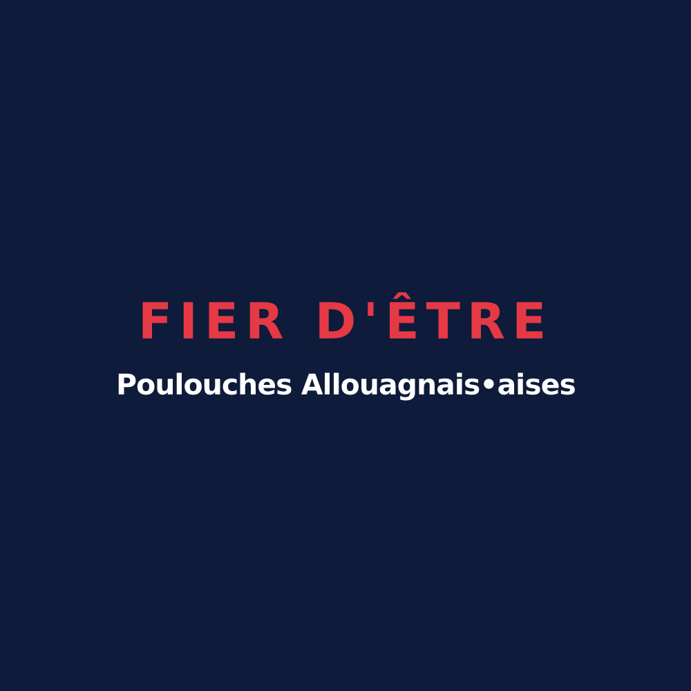 T-shirt « Fier d'être Poulouches 
Allouagnais•aises » — design pour Allouagne