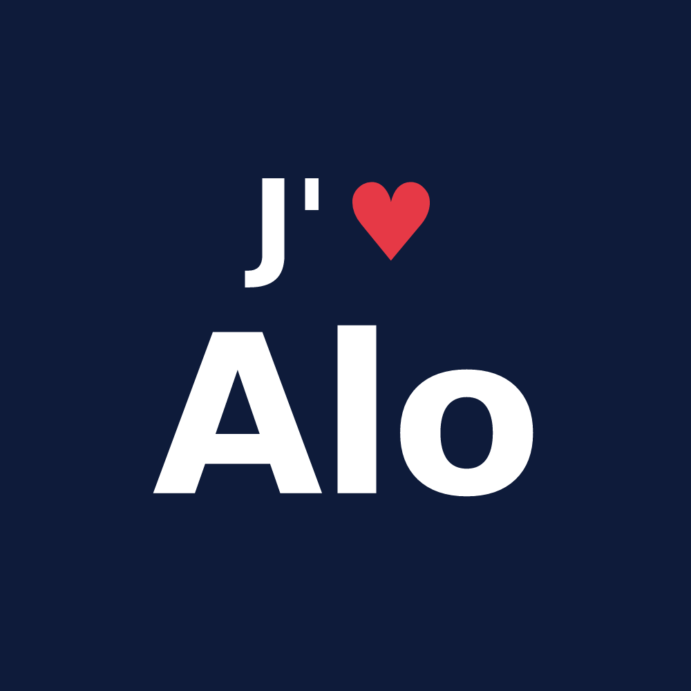 T-shirt personnalisé Alo — design J'aime Alo