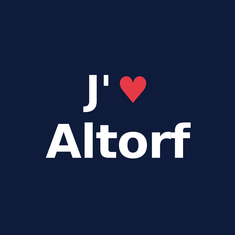 T-shirt personnalisé Altorf — design J'aime Altorf