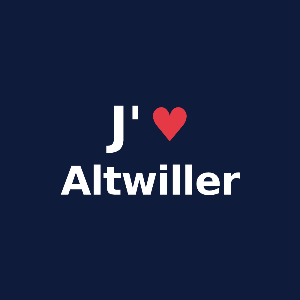 T-shirt personnalisé Altwiller — design J'aime Altwiller