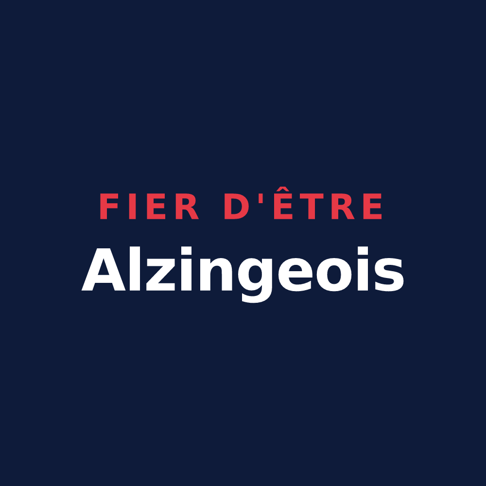 T-shirt « Fier d'être Alzingeois » — design pour Alzing