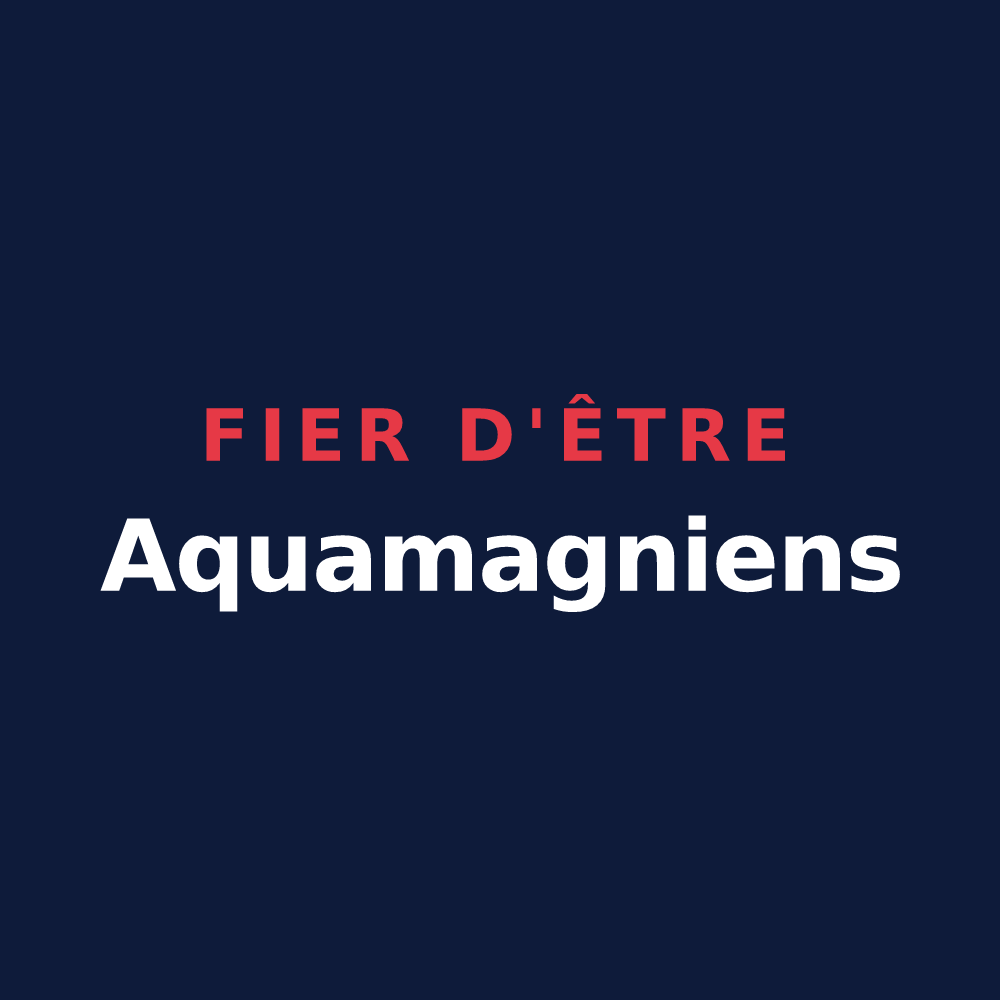 T-shirt « Fier d'être Aquamagniens » — design pour Amagne