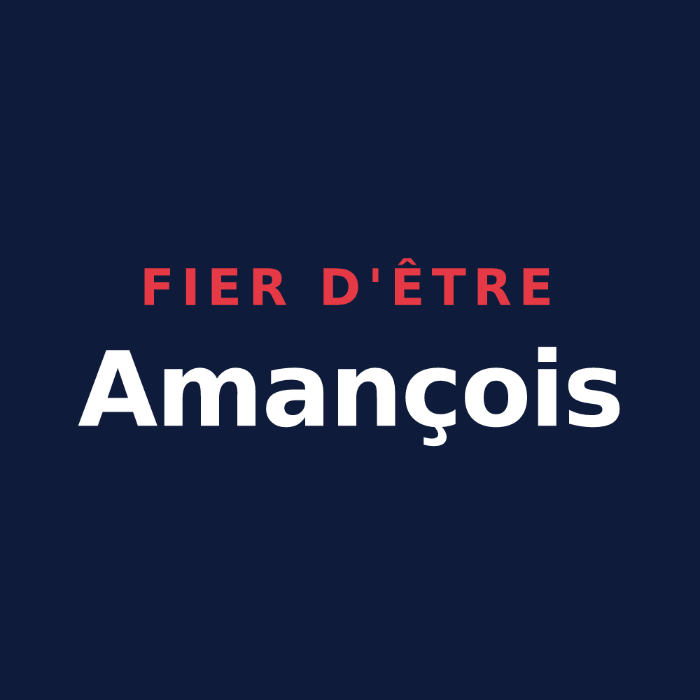 T-shirt « Fier d'être Amançois » — design pour Amance