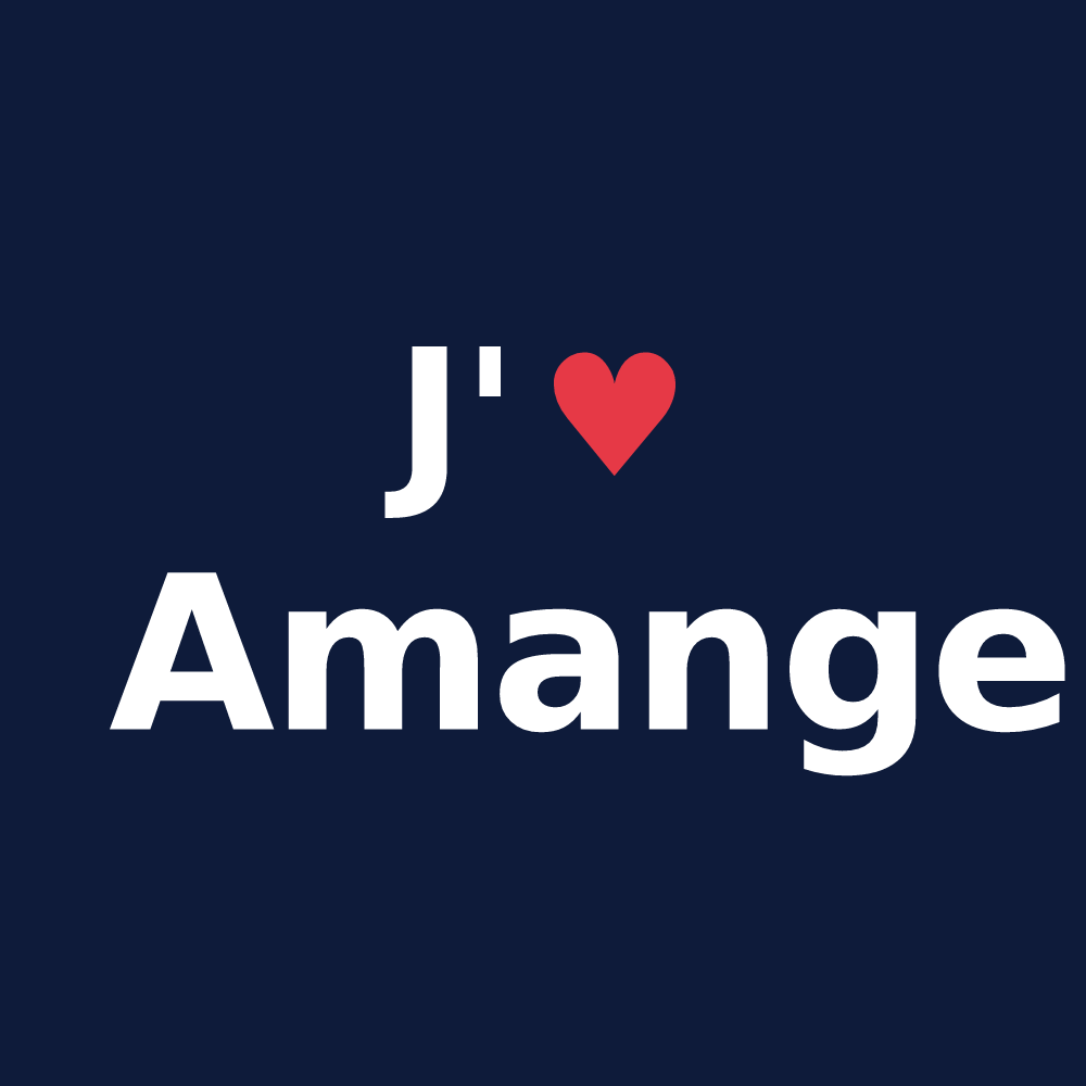 T-shirt personnalisé Amange — design J'aime Amange