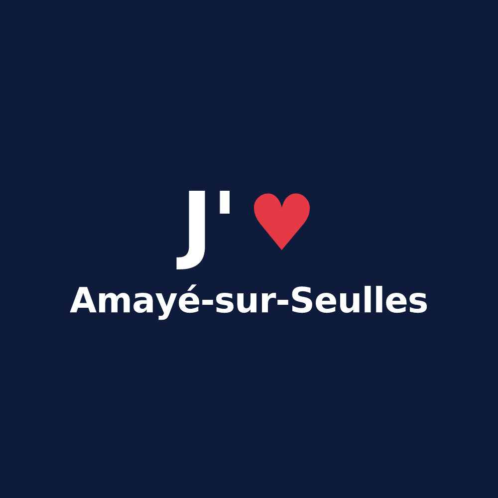 T-shirt personnalisé Amayé-sur-Seulles — design J'aime Amayé-sur-Seulles