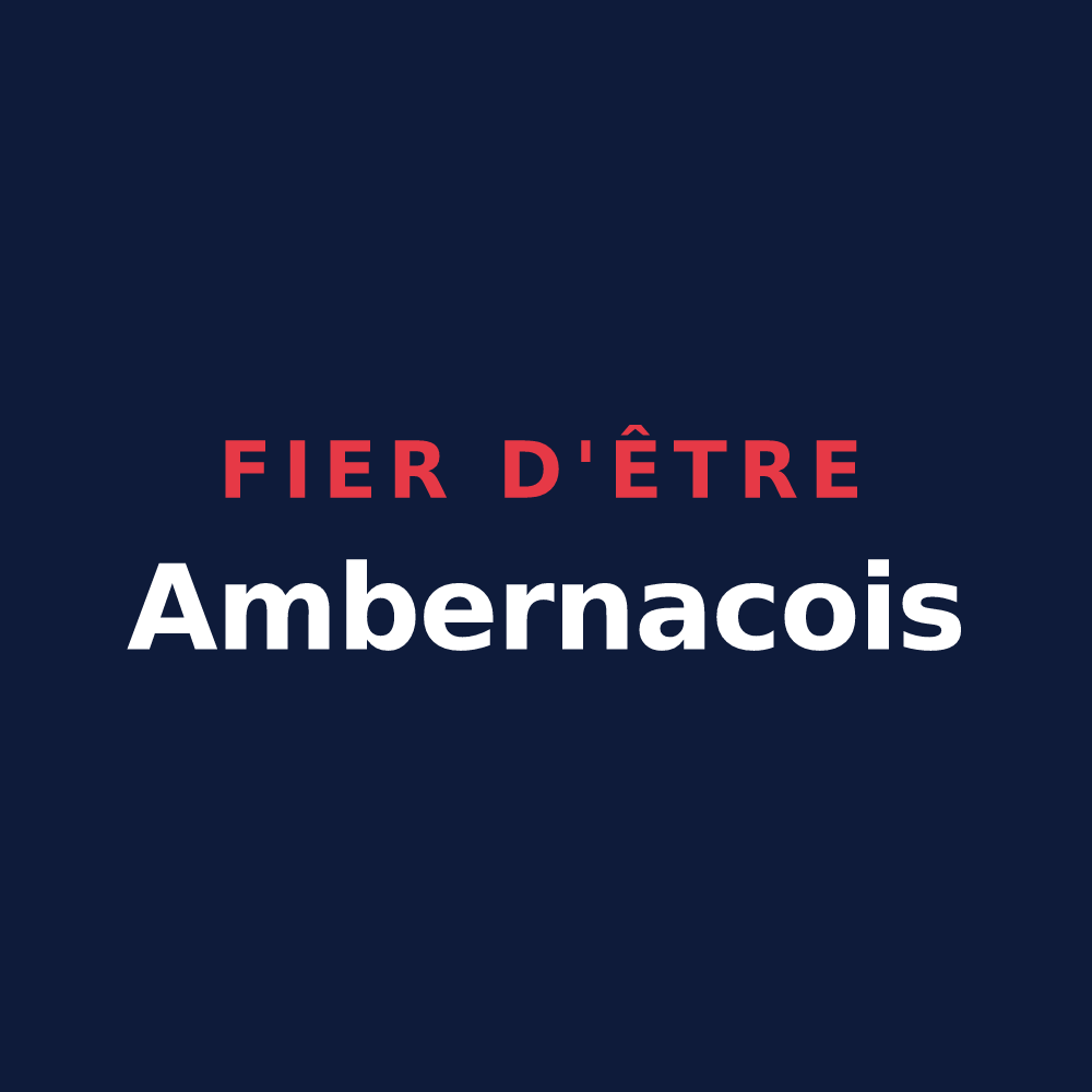 T-shirt « Fier d'être Ambernacois » — design pour Ambernac