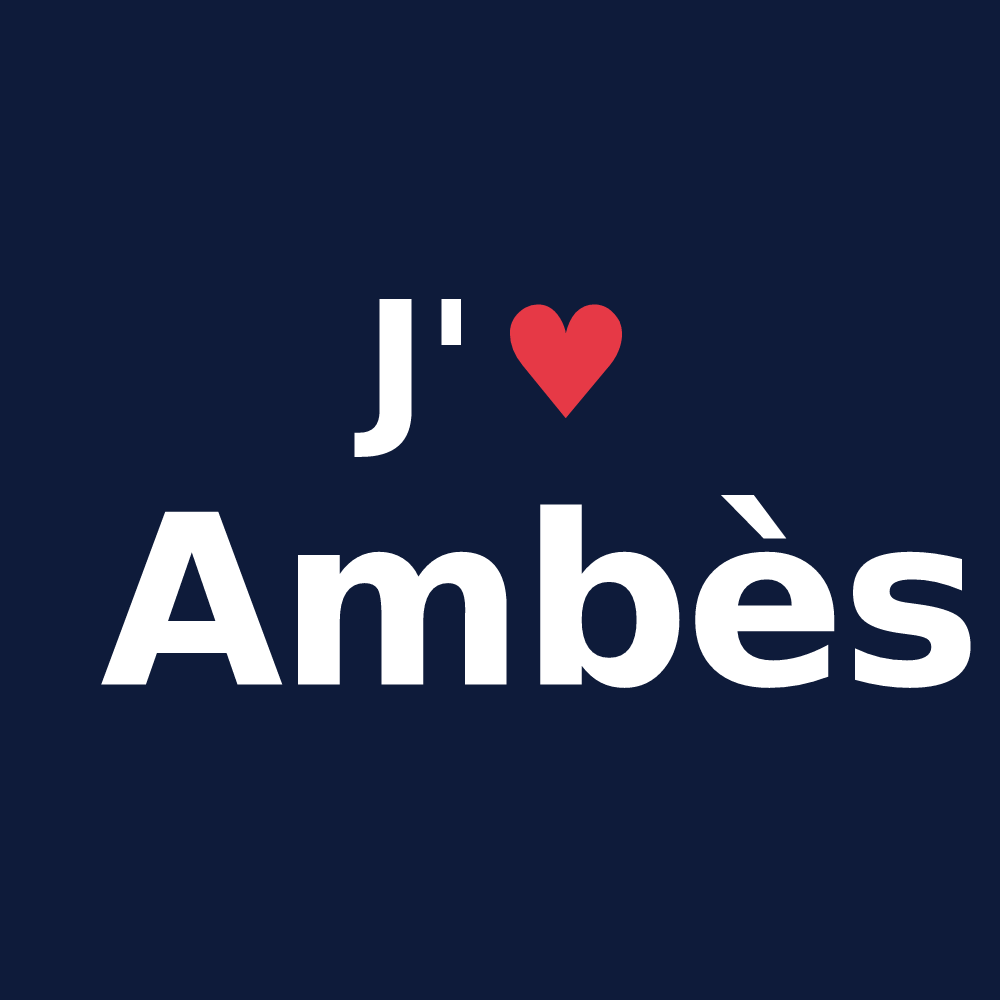 T-shirt personnalisé Ambès — design J'aime Ambès