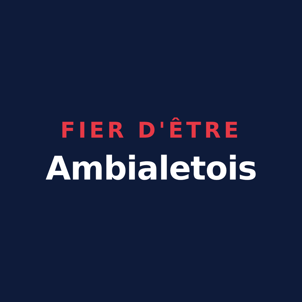 T-shirt « Fier d'être Ambialetois » — design pour Ambialet