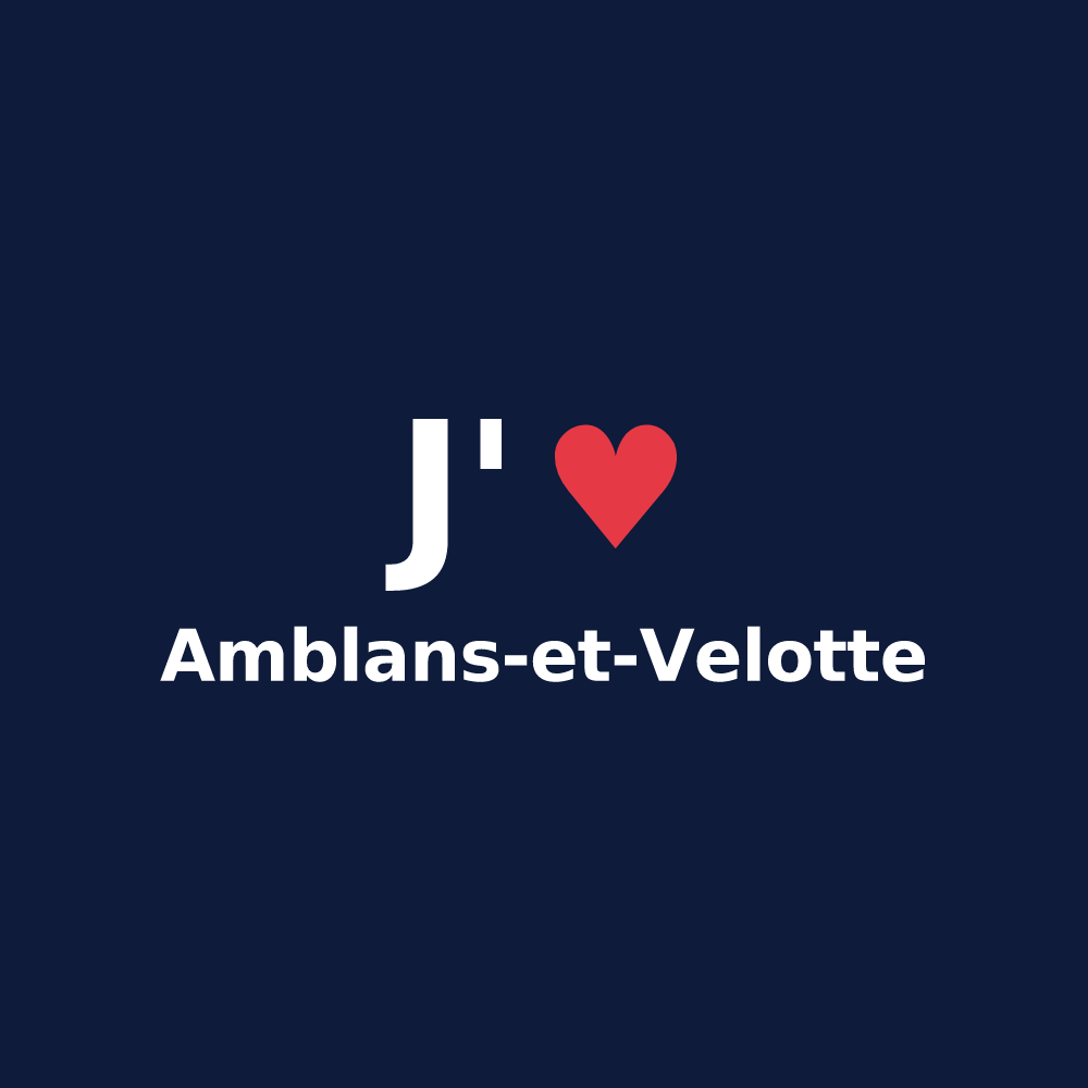 T-shirt personnalisé Amblans-et-Velotte — design J'aime Amblans-et-Velotte