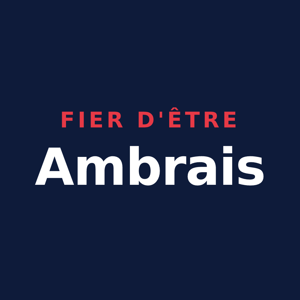T-shirt « Fier d'être Ambrais » — design pour Ambres