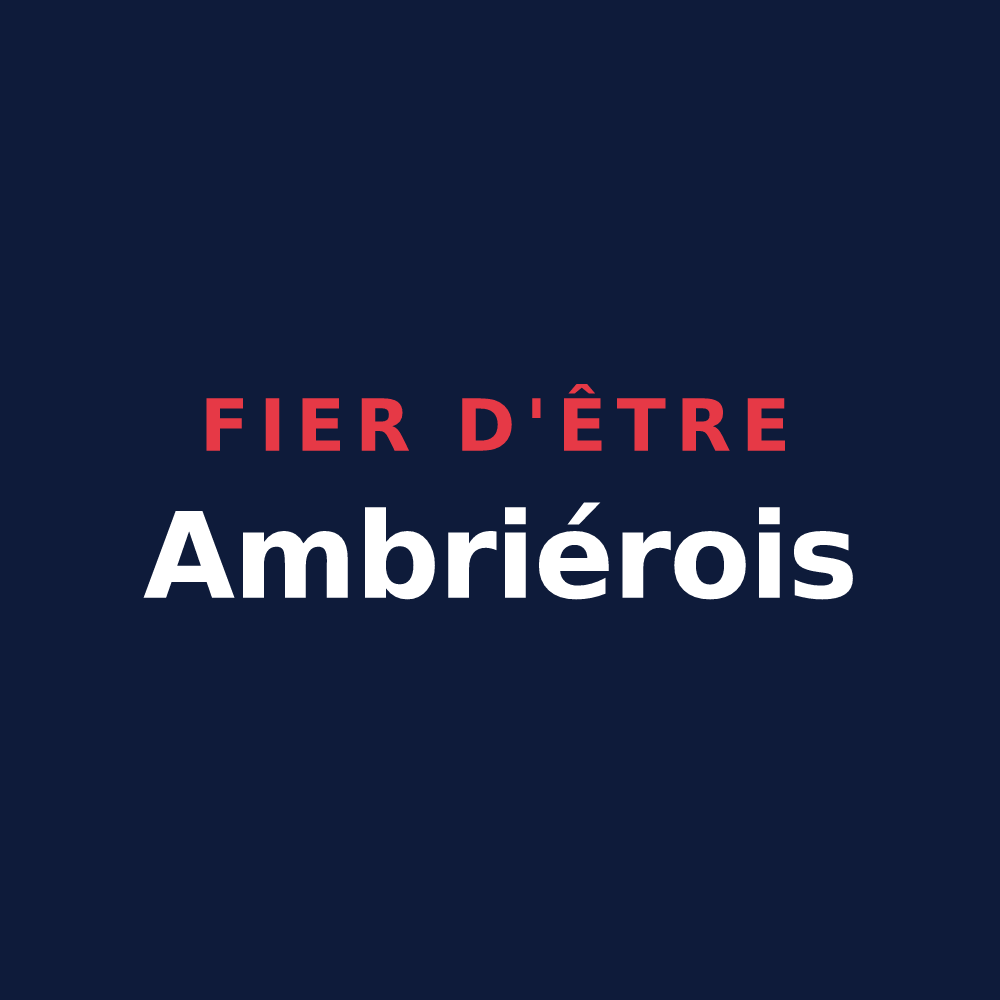 T-shirt « Fier d'être Ambriérois » — design pour Ambrières