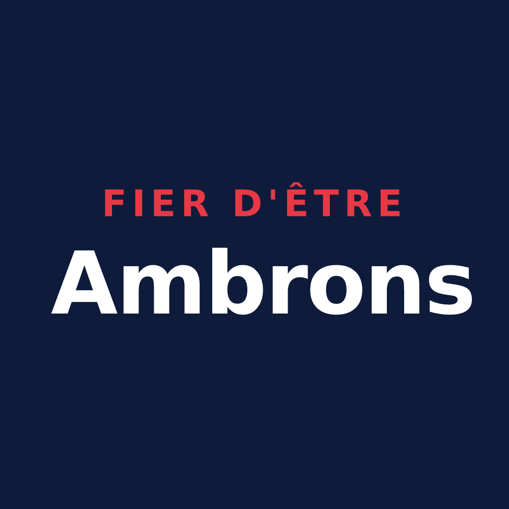 T-shirt « Fier d'être Ambrons » — design pour Ambronay