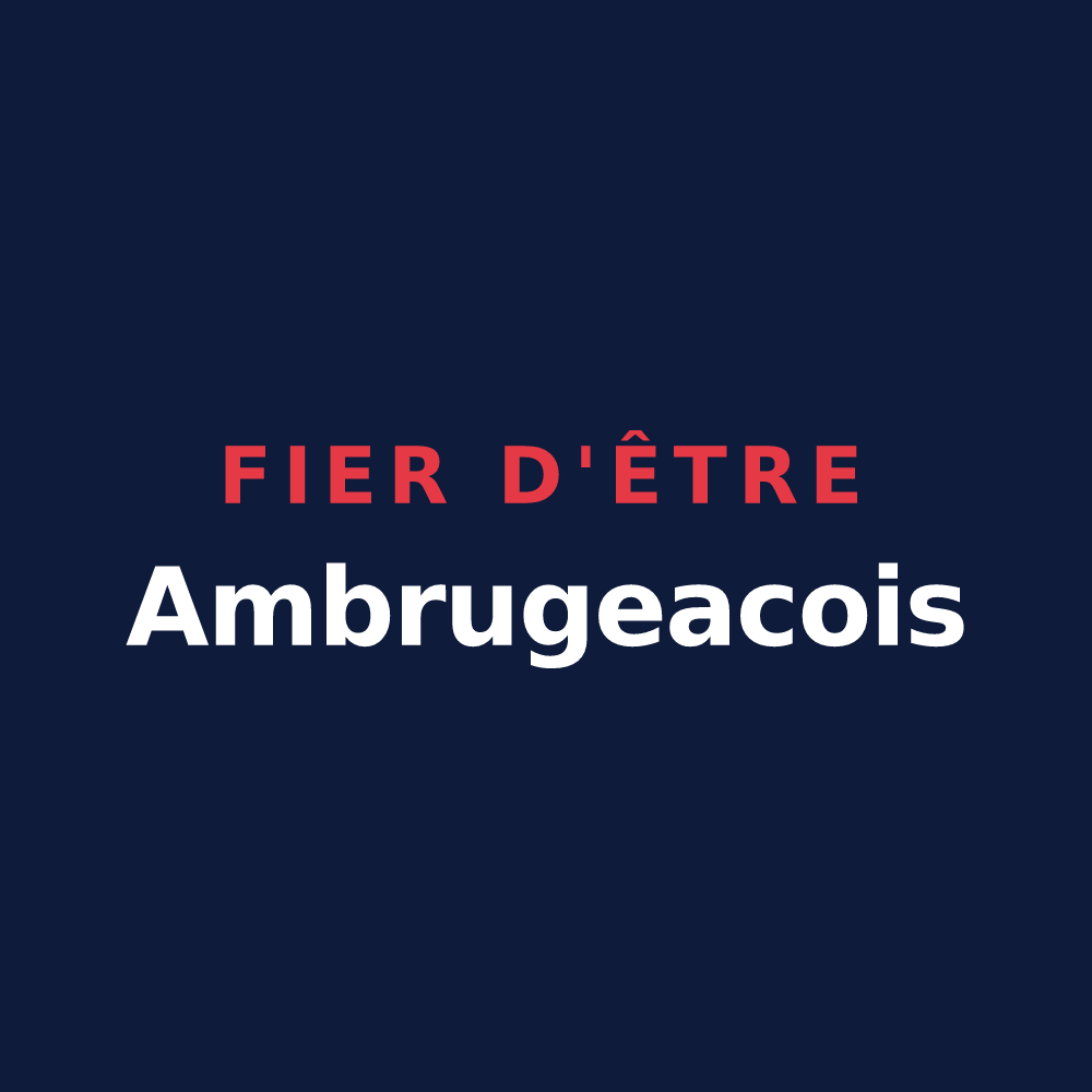 T-shirt « Fier d'être Ambrugeacois » — design pour Ambrugeat