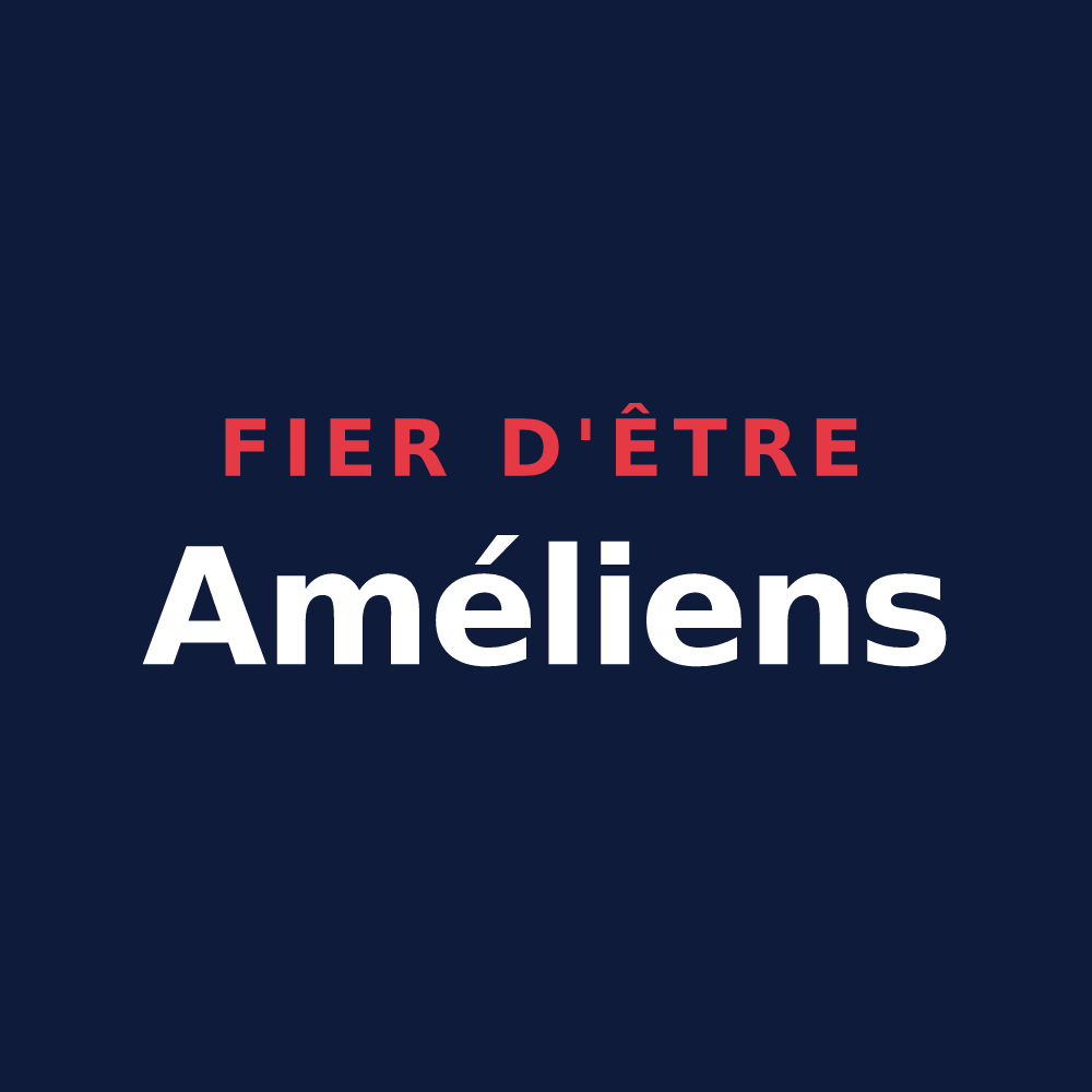 T-shirt « Fier d'être Améliens » — design pour Amélie-les-Bains-Palalda