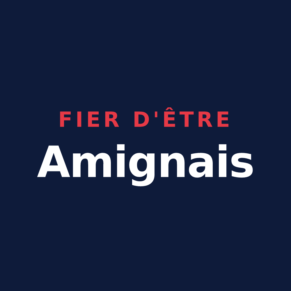 T-shirt « Fier d'être Amignais » — design pour Amigny