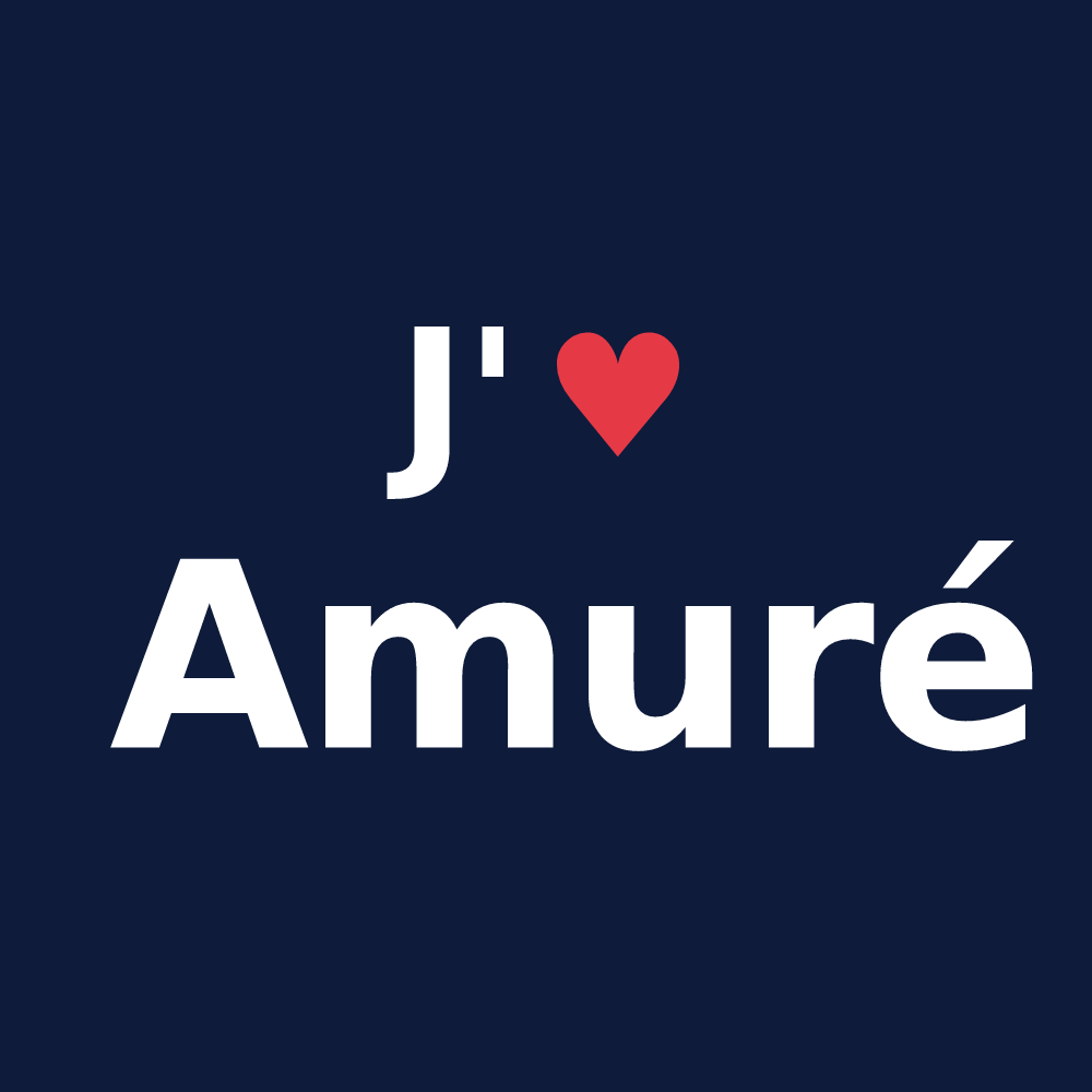 T-shirt personnalisé Amuré — design J'aime Amuré