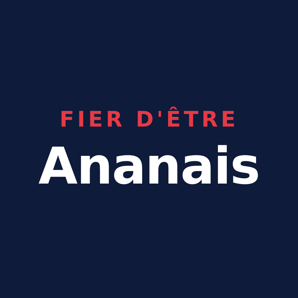 T-shirt « Fier d'être Ananais » — design pour Anan