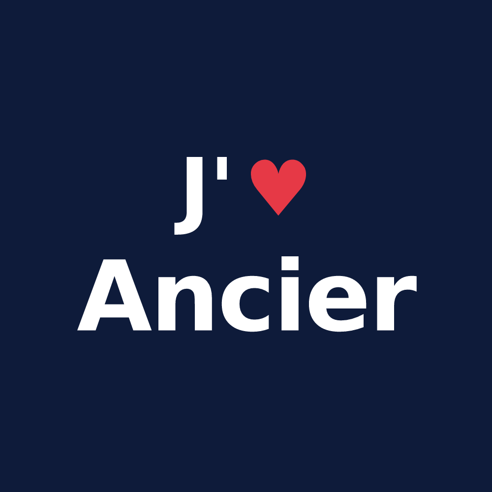 T-shirt personnalisé Ancier — design J'aime Ancier