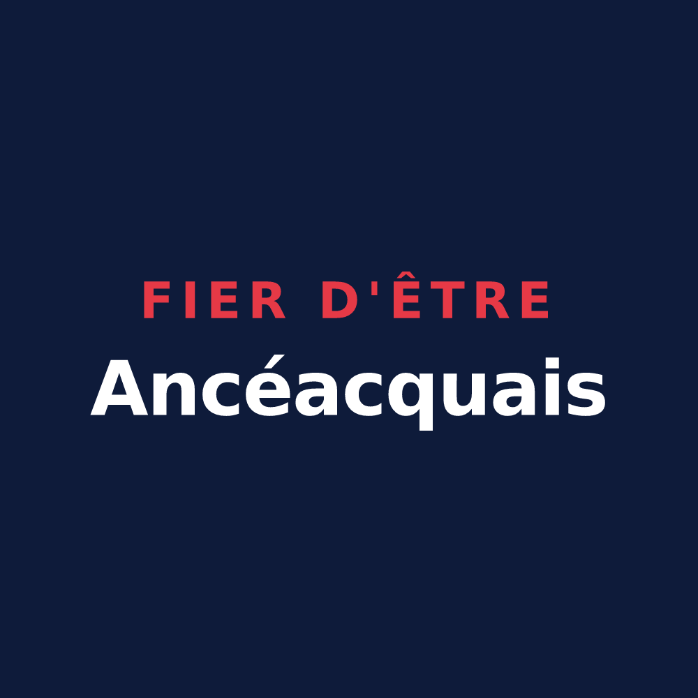 T-shirt « Fier d'être Ancéacquais » — design pour Ancy-le-Franc