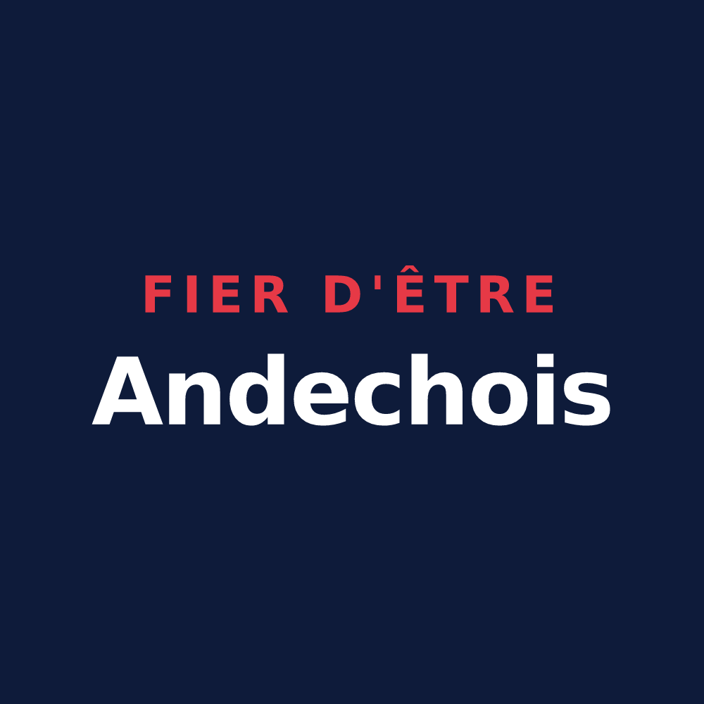 T-shirt « Fier d'être Andechois » — design pour Andechy