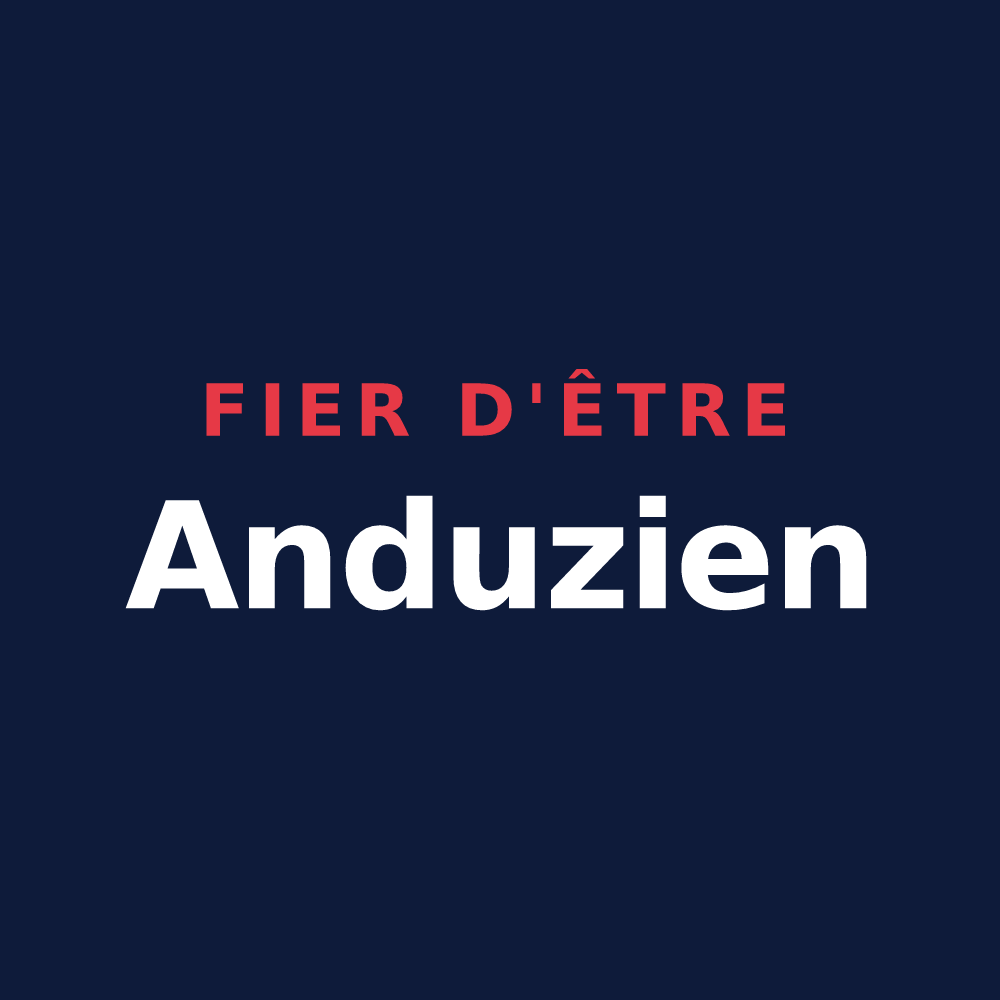 T-shirt « Fier d'être Anduzien » — design pour Anduze