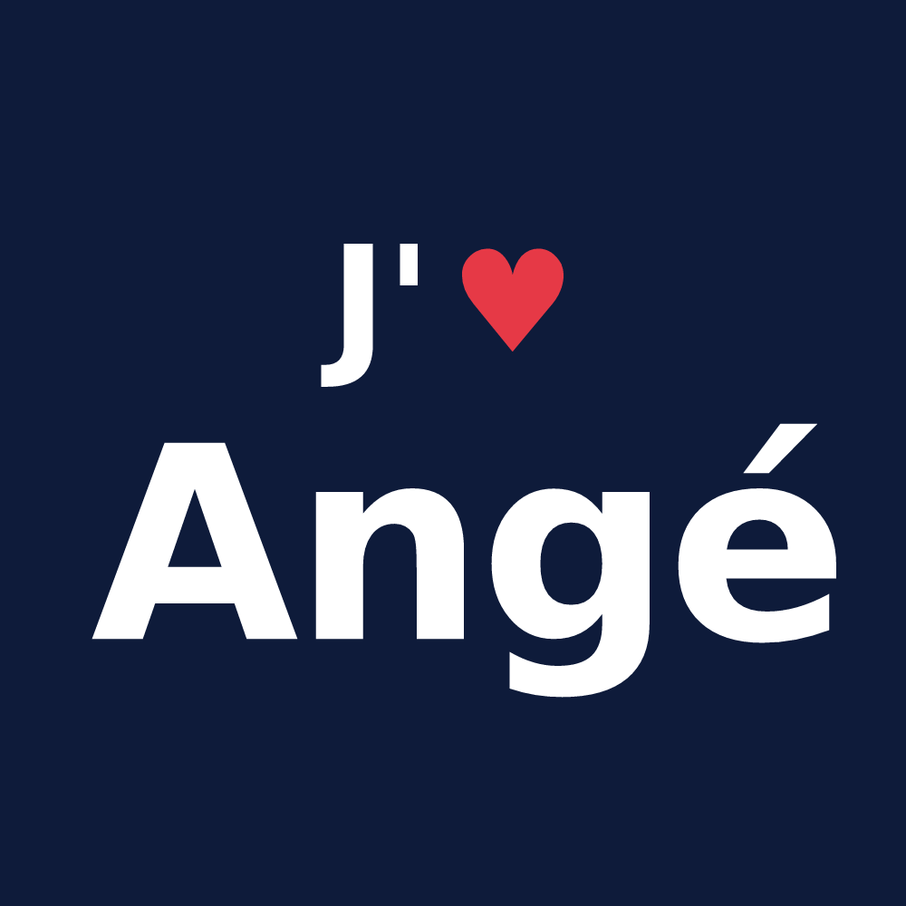 T-shirt personnalisé Angé — design J'aime Angé