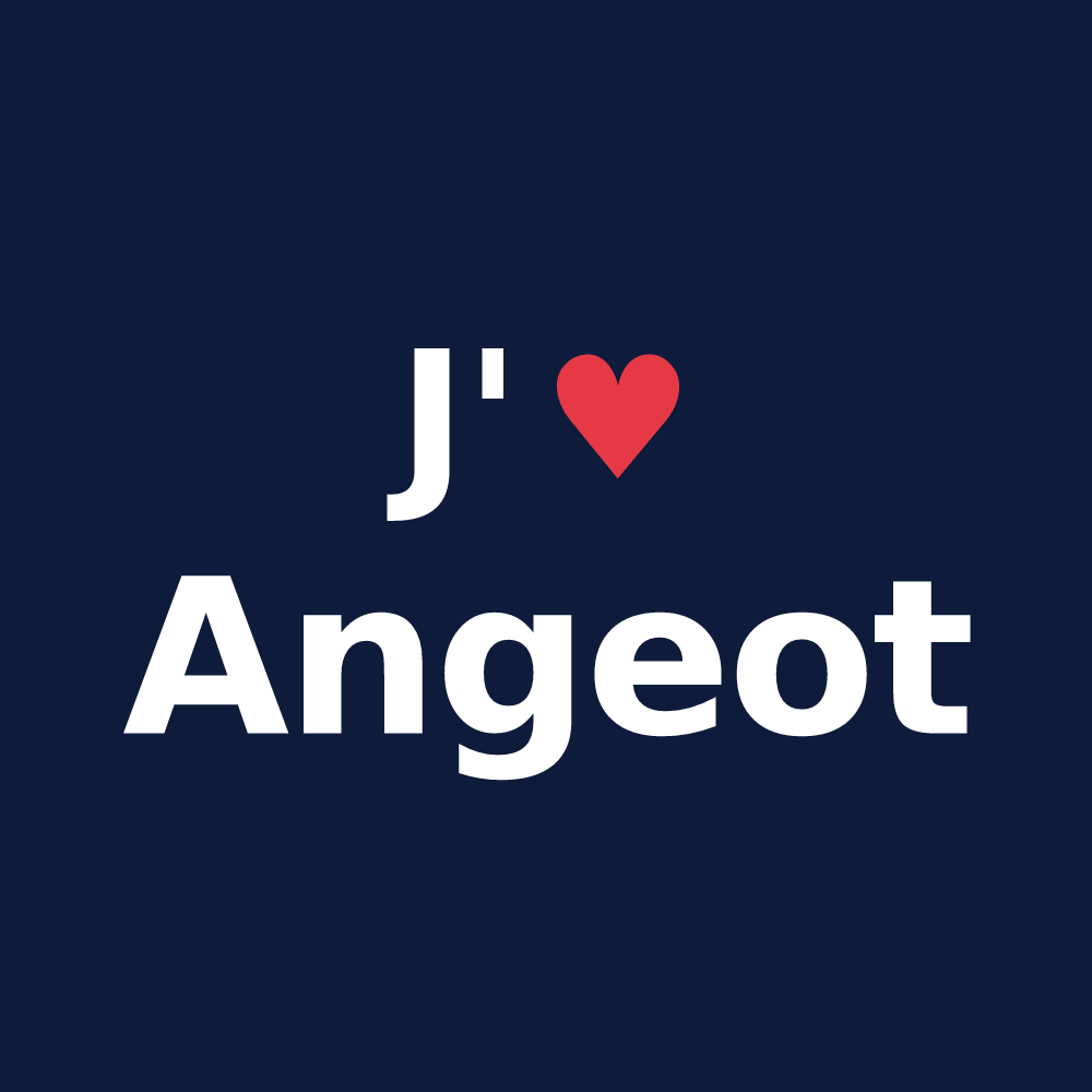 T-shirt personnalisé Angeot — design J'aime Angeot