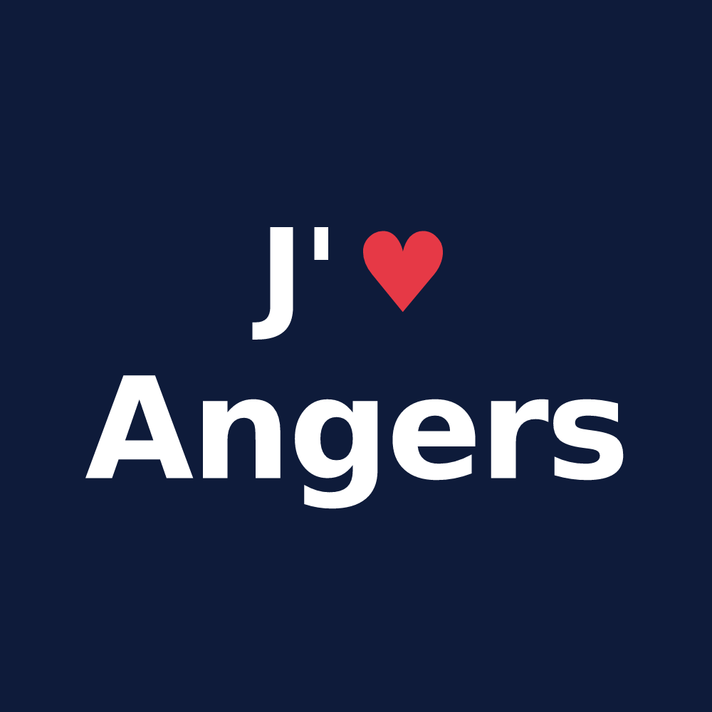 T-shirt personnalisé Angers — design J'aime Angers