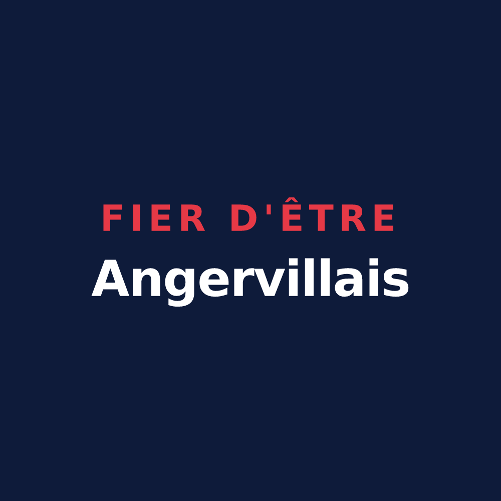 T-shirt « Fier d'être Angervillais » — design pour Angerville-la-Martel