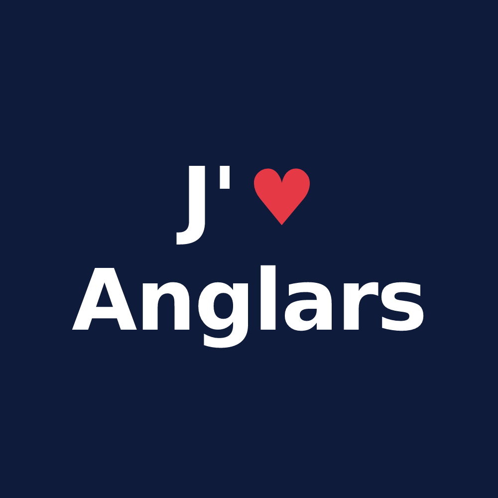 T-shirt personnalisé Anglars — design J'aime Anglars