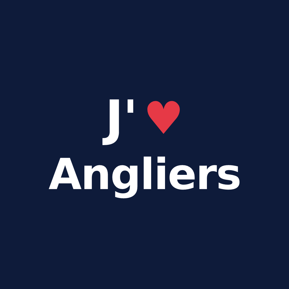 T-shirt personnalisé Angliers — design J'aime Angliers