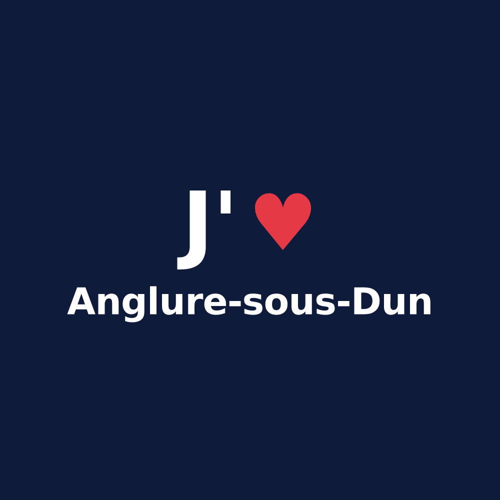 T-shirt personnalisé Anglure-sous-Dun — design J'aime Anglure-sous-Dun