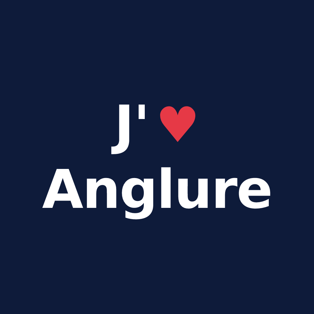 T-shirt personnalisé Anglure — design J'aime Anglure