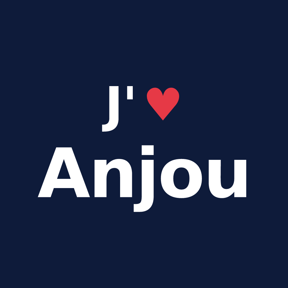 T-shirt personnalisé Anjou — design J'aime Anjou