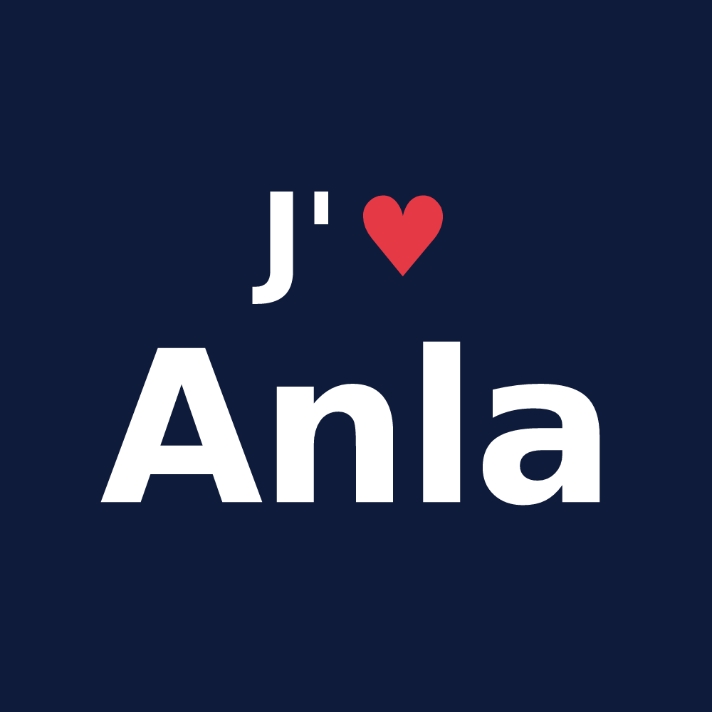 T-shirt personnalisé Anla — design J'aime Anla