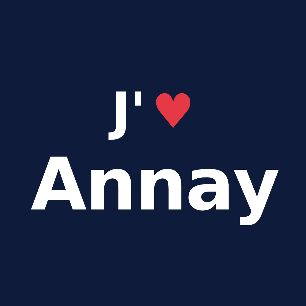 T-shirt personnalisé Annay — design J'aime Annay